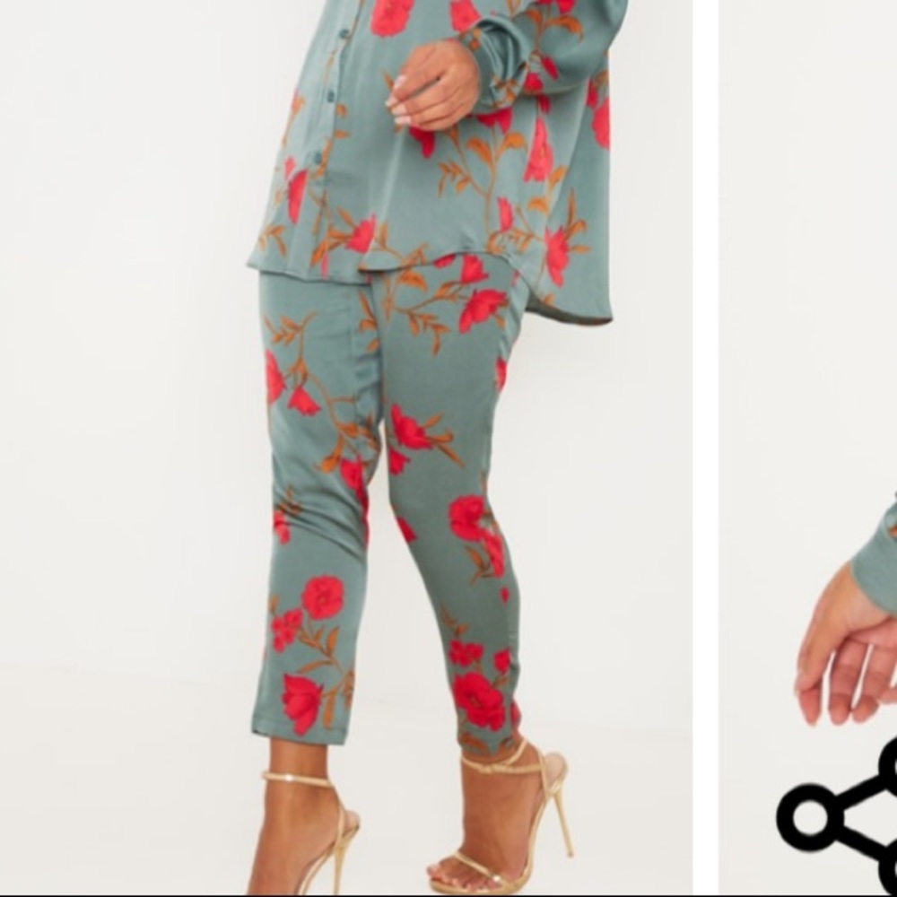 Pretty little thing satin pants